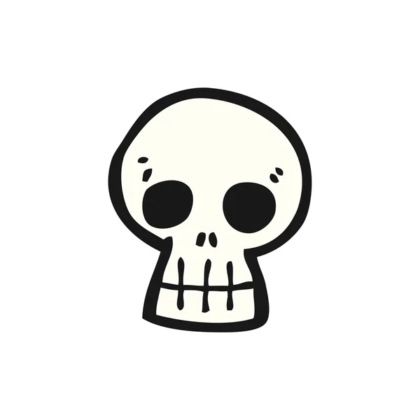 Graffiti cartoon skull — Stock Vector