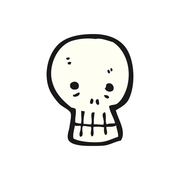 Graffiti calavera de dibujos animados — Vector de stock