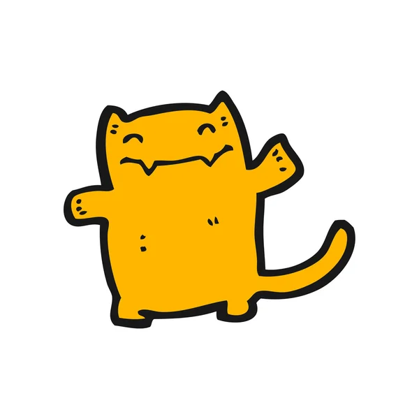 面白い猫漫画 — ストックベクタ
