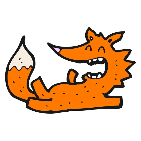 Fox dibujos animados — Vector de stock