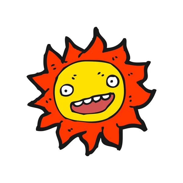 Happy sun cartoon — Stock Vector