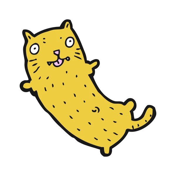 Αστείο γάτα γελοιογραφία — Διανυσματικό Αρχείο