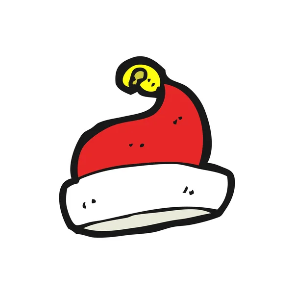 Noel Baba şapkası cartoon — Stok Vektör