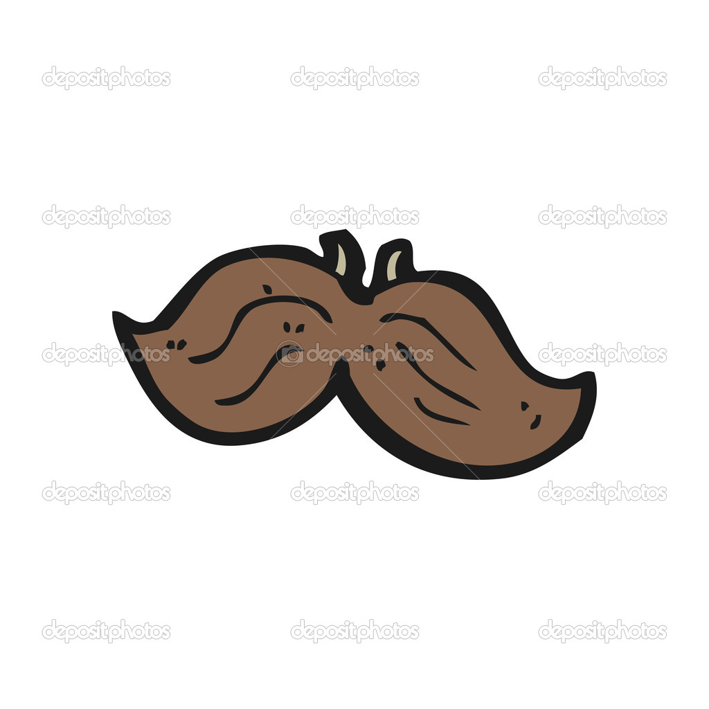 Fausse Moustache De Dessin Anime Image Vectorielle Par Lineartestpilot C Illustration