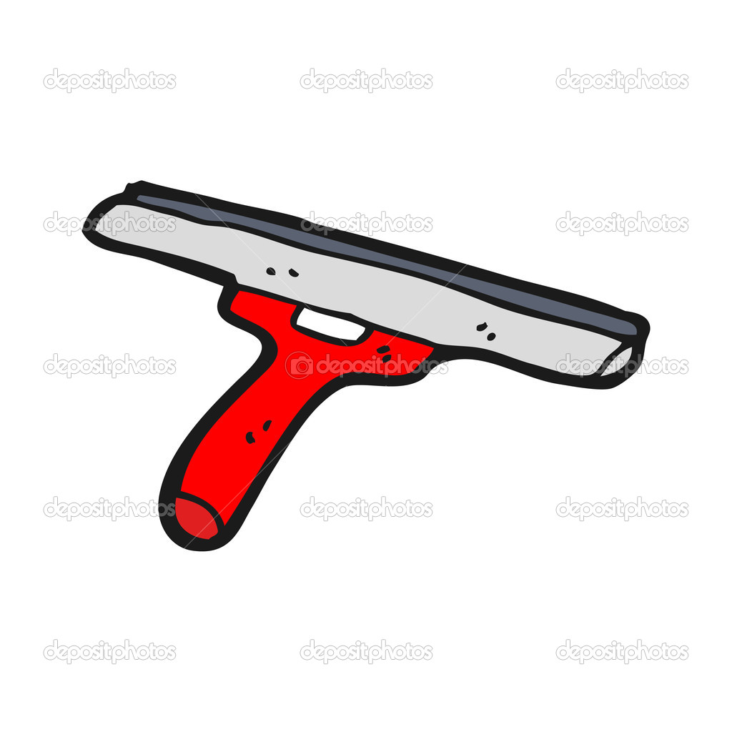 Cartoon squeegee brush — Stock Vector © lineartestpilot 14922407