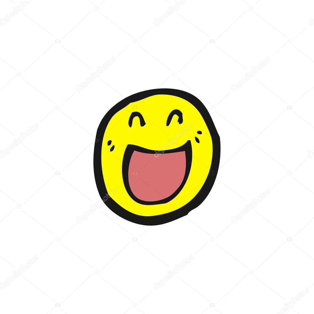 Happy smiley face cartoon Stock Vector Image by ©lineartestpilot #14927407
