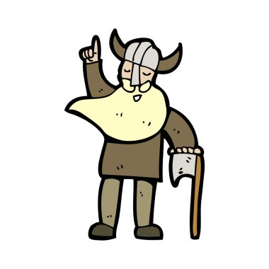 mutlu viking karikatür