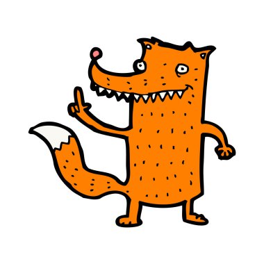 mutlu sallayarak tilki