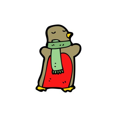 Robin giyim eşarp karikatür