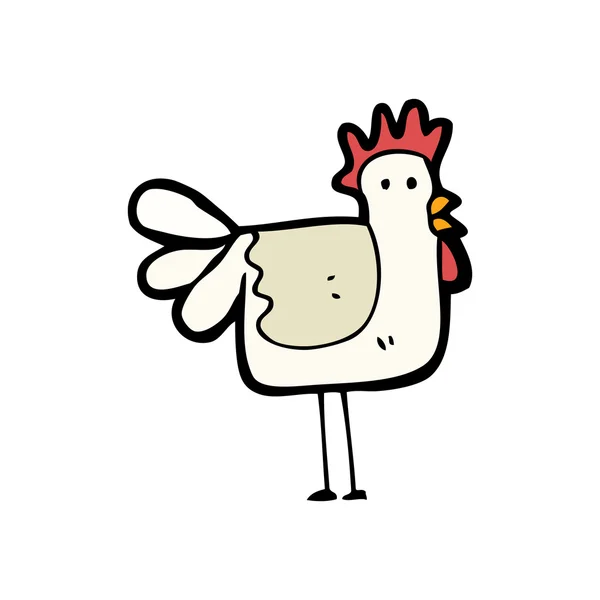 Caricatura de gallina — Vector de stock