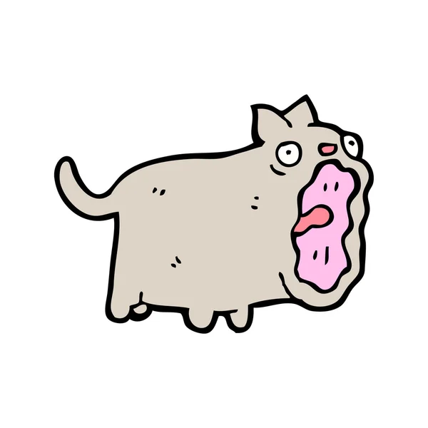 Scioccato gatto cartone animato — Vettoriale Stock