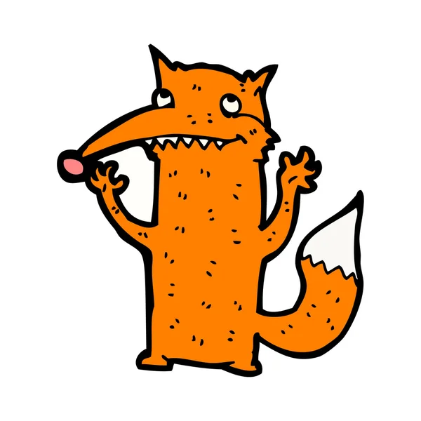 Šťastné mává fox — Stockový vektor