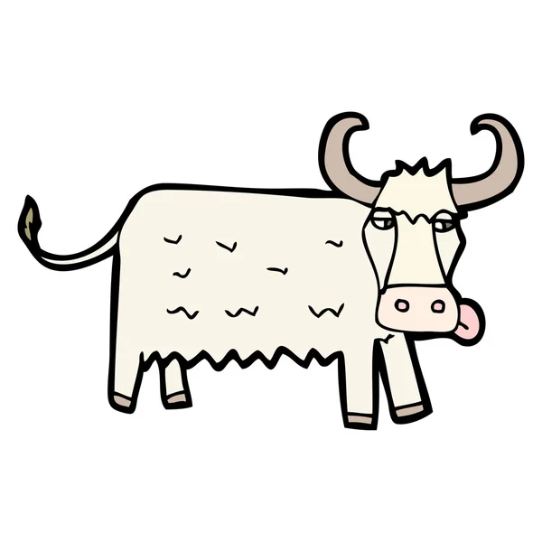 Dibujos animados de Yak — Vector de stock