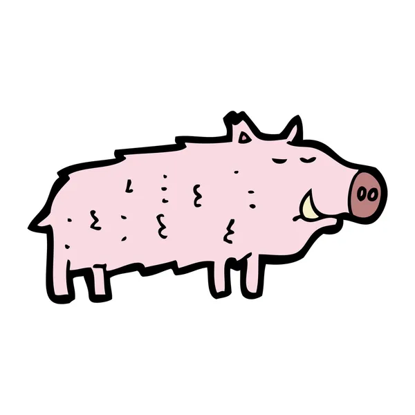 Boar cartoon — Stock Vector