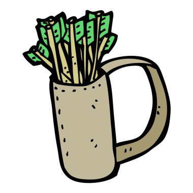 oklar titreme karikatür