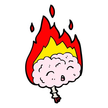 ısınmış beyin karikatür