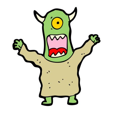 canavar karikatür korkuttu