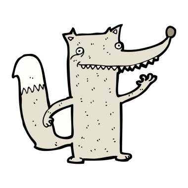 mutlu kurt karikatür