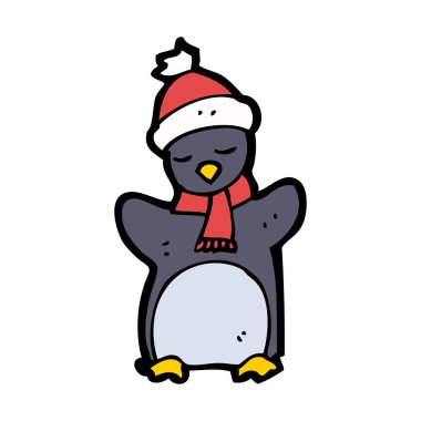 komik karikatür penguen