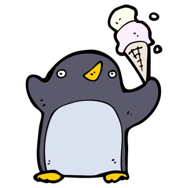 komik karikatür penguen