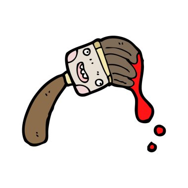 karikatür boya fırçası