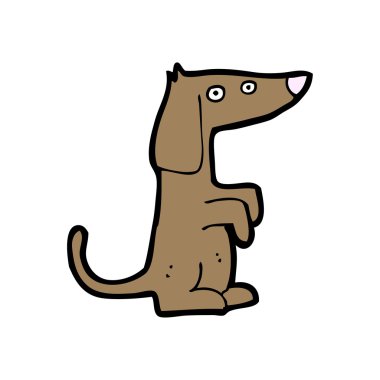 köpek karikatür yalvarıyor