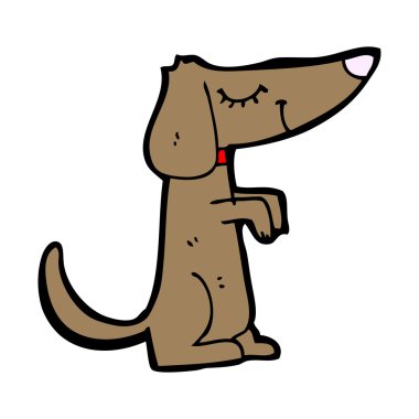 köpek karikatür yalvarıyor