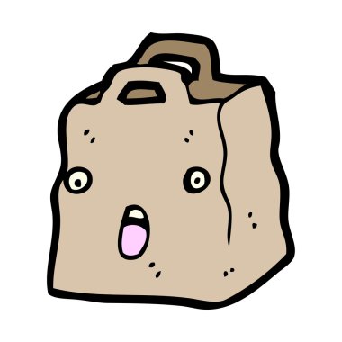 kağıt torba karikatür