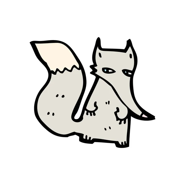 Little wolf cartoon — Stock Vector