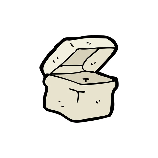 Langweiliger Lunchbox-Cartoon — Stockvektor