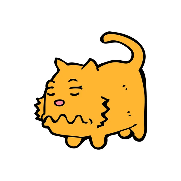 Dibujos animados gato Náuseas — Vector de stock