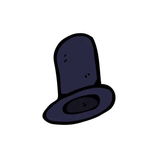 Dziwaczne rysunek top hat — Wektor stockowy