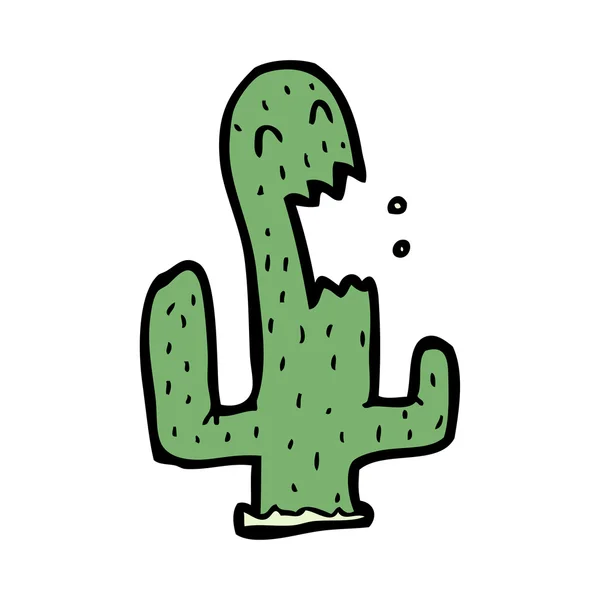 Kaktusz vicces rajzfilm — Stock Vector
