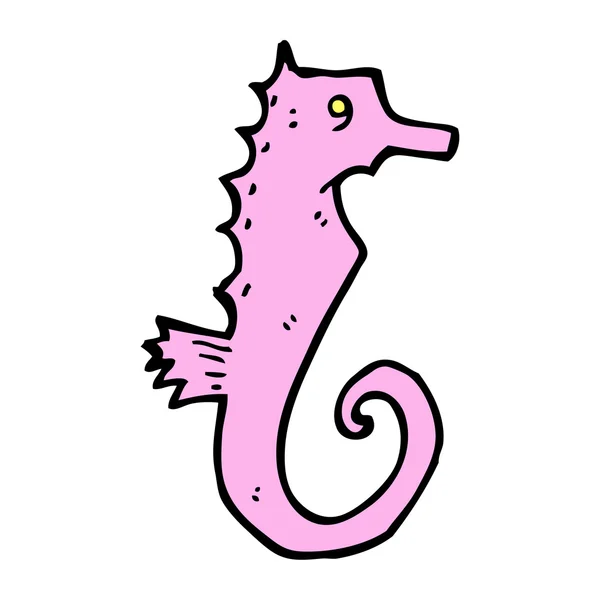 Schattig seahorse cartoon — Stockvector