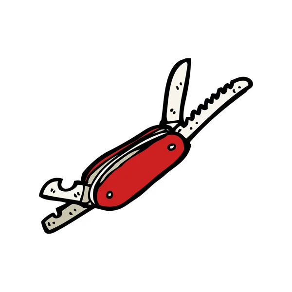 Couteau suisse dessin animé — Image vectorielle