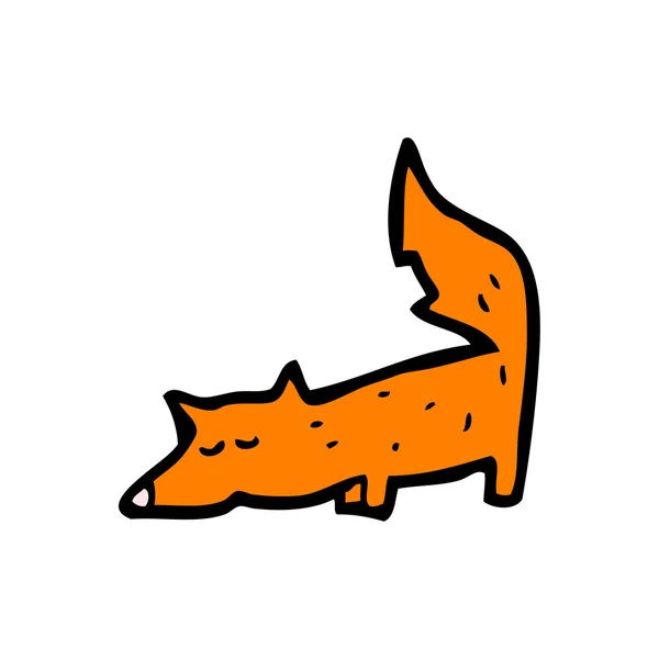 Piccola volpe cartone animato — Vettoriale Stock