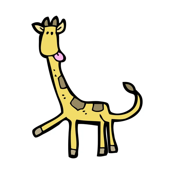 Caricature girafe — Image vectorielle