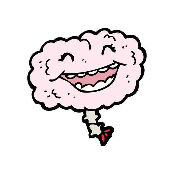 Caricatura cerebral estresada — Vector de stock