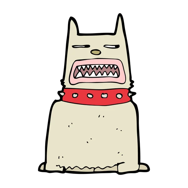 Cartone animato cane feroce — Vettoriale Stock