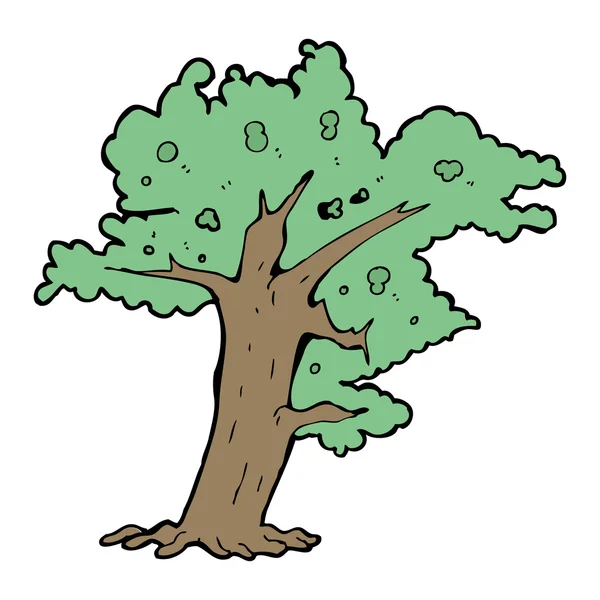 Dessin animé arbre — Image vectorielle