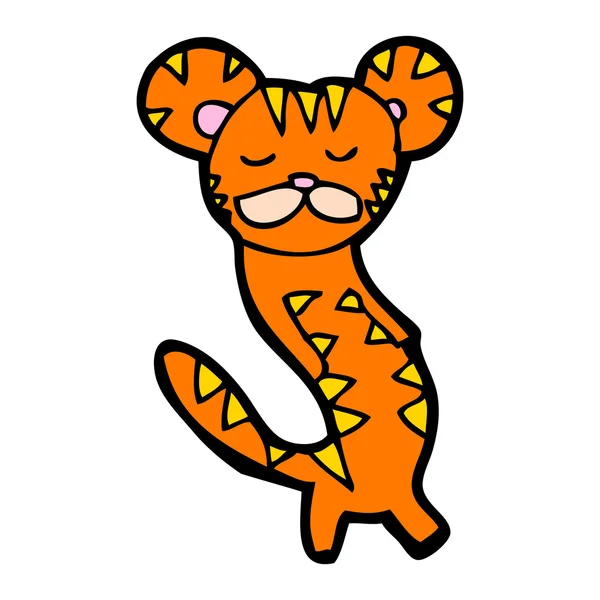 Desenhos animados do tigre —  Vetores de Stock