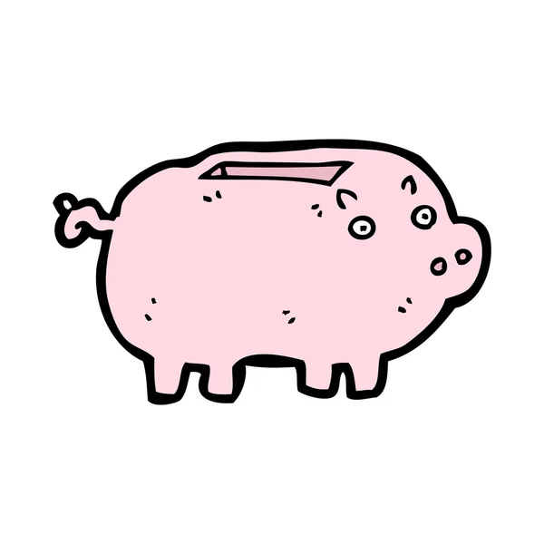 Piggy bank cartoon — Stock Vector