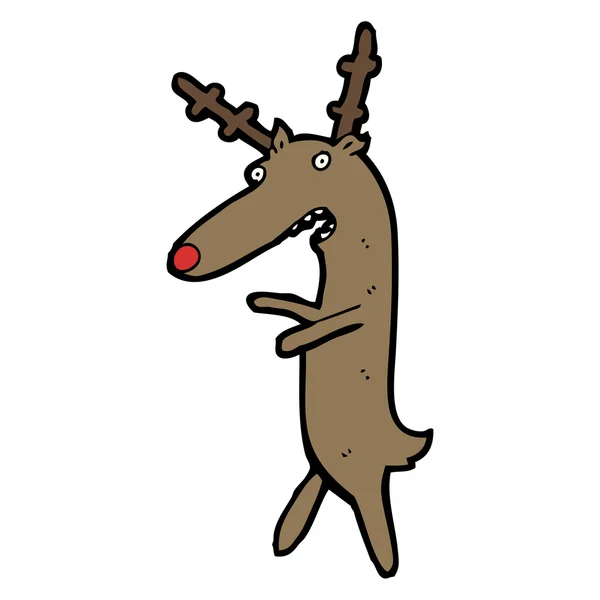 Mignon dessin animé de renne — Image vectorielle