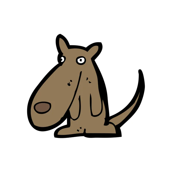 Desenhos animados de cães de nariz longo — Vetor de Stock