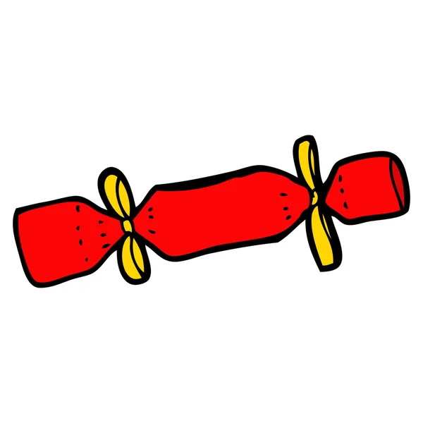 Christmas cracker cartoon — Stock Vector