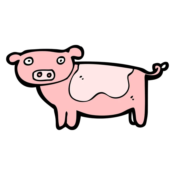 Desenhos animados de porco — Vetor de Stock