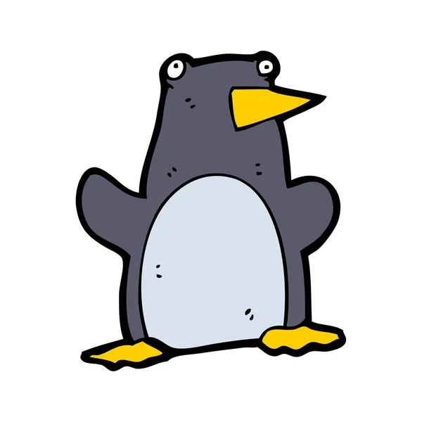 Pinguin-Cartoon — Stockvektor