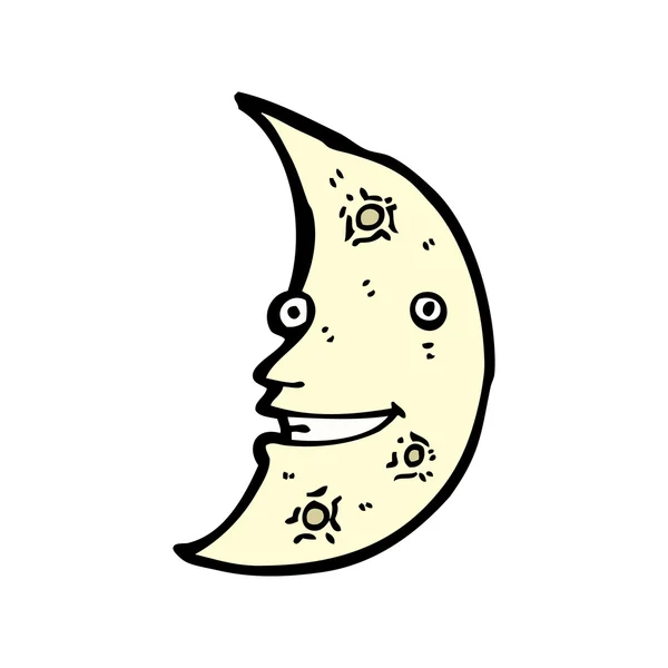 Moon karikatür — Stok Vektör