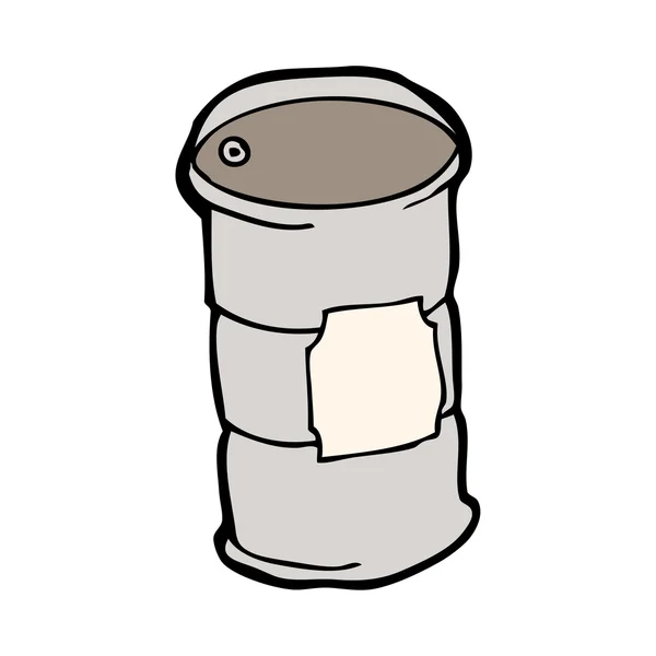 Oil drum cartoon — Stockvector