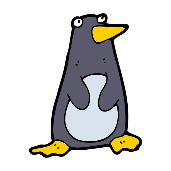 Gelukkig pinguïn cartoon — Stockvector